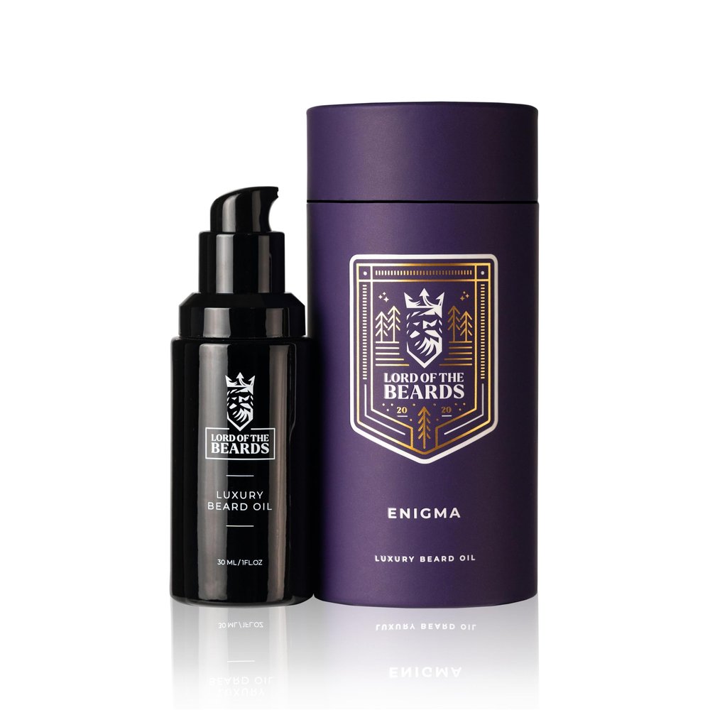 LORD OF THE BEARDS Premium Beard Oil for Men - Oud and Sandalwood Scented Grooming Beard Oil  Premium Beard Care with Organic Argan, Jojoba, Coconut Oils  Beard Growth Oil - 30 ml