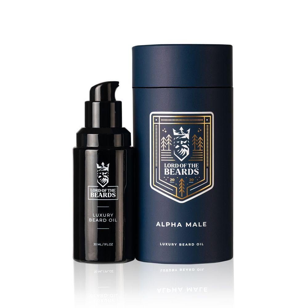 LORD OF THE BEARDS Premium Beard Oil for Men - Fusion of Citrus Neroli and Honey Scented, Alpha Male  Premium Beard Care with Organic Argan, Jojoba, Coconut Oils  Beard Growth Oil - 30 ml