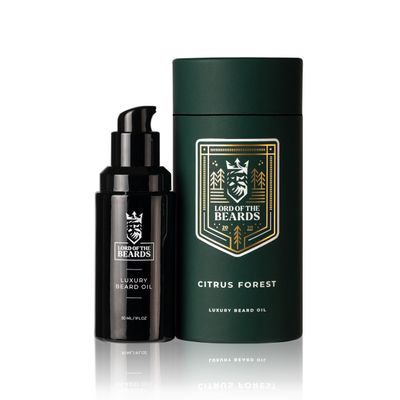 LORD OF THE BEARDS Premium Beard Oil for Men - Zesty Limes, Oranges Scented, Citrus Forest  Premium Beard Care with Organic Argan, Jojoba, Coconut Oils  Beard Growth Oil - 30 ml