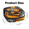 Basketball Ball on Marble Sanitary Napkin Storage Bag Portable Period Bag for Women Teen Girls Menstrual Cup Pouch Nursing Pad Holder view 3