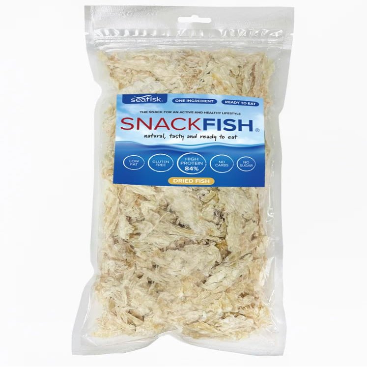 1x500g Snackfish HIGH 84g protein, Fish Jerky, 100% Natural, One ingredient, Low Fat, Gluten Free, Sugar Free, Carb Free, Dried Icelandic Whitefish, Hardfiskur