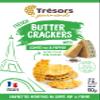 TRESORS GOURMANDS Authentic French Waffle Butter Crackers Snack, Comte & Pepper Flavor, More Than 30% Cheese, Natural Ingredients, Pack of 6 x 60g Boxes view 2