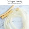Glomora Sausage Casing, Edible Collagen Dry Tube for Smoked & Crispy Sausages, Uniform Size Kitchen Accessories for Ham Making view 3