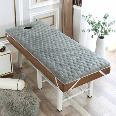 KKCD 1.2/1.6/2/2.4In Thick Memory Foam Mattress Topper for Massage Table,Spa Bed Mattress with Breathe Hole,Square/Round/Trapezoidal Head Massage Accessories Protective Pad,6cm/2.4in,S 70x180cm