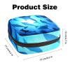 MUOOUM Menstrual Pad Bag Zipper Sanitary Napkin Bag Tampons Collect Bags for Women Girls (Ocean Dolphins Sharks Fish) view 3