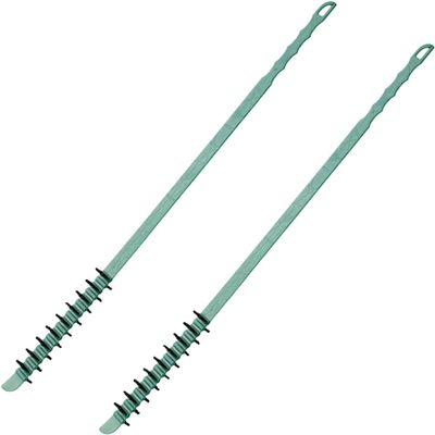 2PCS Washing Machine Cleaning Brush, Front Load Washer Cleaning Brush, Nylon Brushes for Cleaning, Extended Handle Washing Machine Slot Crevice Brush (Green)