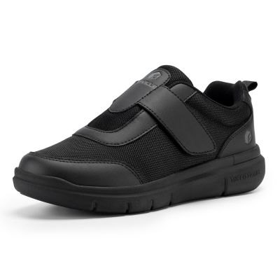 FitVille Mens Extra Wide Fit Diabetic Shoes, EasyTop V4 XX-Wide 10 Black