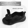 FitVille Mens Extra Wide Fit Diabetic Shoes, EasyTop V4 XX-Wide 10 Black view 2