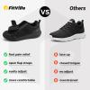 FitVille Mens Extra Wide Fit Diabetic Shoes, EasyTop V4 XX-Wide 10 Black view 3