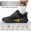 FitVille Mens Extra Wide Fit Diabetic Shoes, EasyTop V4 XX-Wide 10 Black view 4