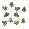 Christmas Decorations,30 Pcs cake insert kids food suit baby decor christmas tree cupcake toppers christmas cake decorations wedding cupcake topper Christmas Tree Shape C view 1