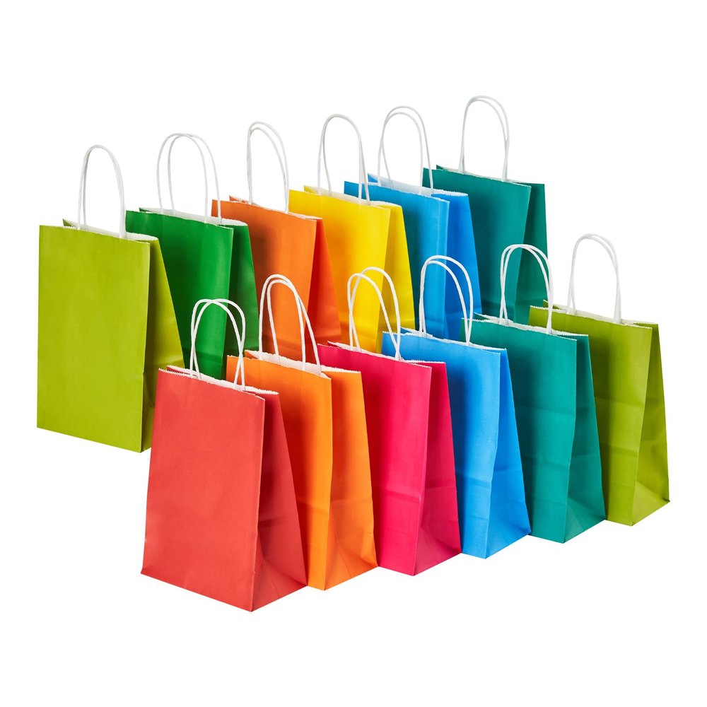 32 Pcs 5.8 * 3.2 * 8.25 Colorful paper bags