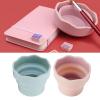 MUNEFE Water Bucket, 2 Brush Wash Buckets, Mini Folding Silicone Watercolor Acrylic Oil Paint Brush Pail for Art Outdoor Beach view 3