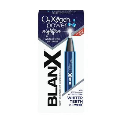 BlanX Oxygen Power Nightpen, Whitens Teeth While You Sleep, Overnight Teeth Whitening Pen with Unique Arctic Lichen and Oxygen Power, Gentle on Gums