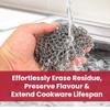 Cast Iron Scrubber Kit Chainmail Metal Scrubber - Cast Iron Chainmail Scrubber - Chainmail Scrubber for Cast Iron Pans - Cast Iron Cleaner Scrubber - Cast Iron Pan Scrubber view 4