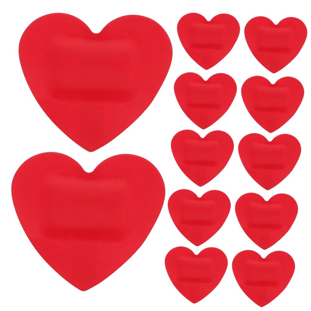 ABOOFAN 125pcs Heart-Shaped Bandages Decorative Adhesive Wound Covers for Adults Unique Shape Small Patches for Injured Care