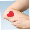 ABOOFAN 125pcs Heart-Shaped Bandages Decorative Adhesive Wound Covers for Adults Unique Shape Small Patches for Injured Care view 4