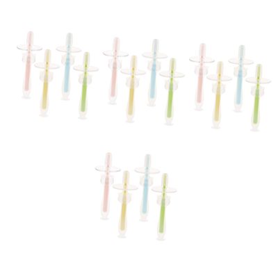 FRCOLOR 16pcs Toothbrushes Boy Girl Training Toothbrushes Suction Base for Boy Girl to Months at Home Travel