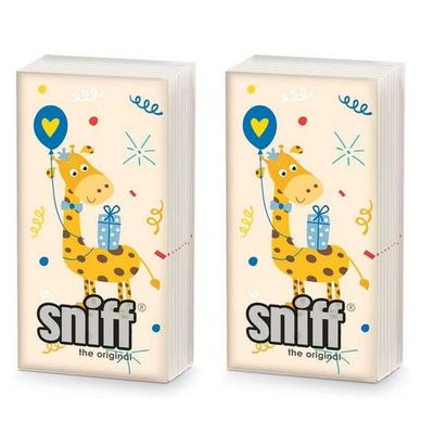 20 Individual Handkerchiefs Kids Birthday with Giraffe 2 Packs of 10 Individual Handkerchiefs Gift