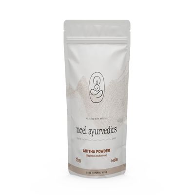 Neel Ayurvedics Reetha Powder | Aritha Powder | Sapindus mukorossi | Indian Soapberry Powder - 300 GM