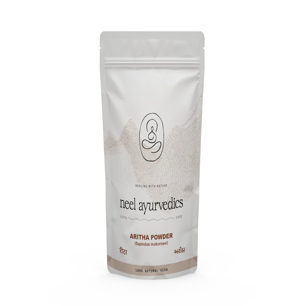 Neel Ayurvedics Reetha Powder | Aritha Powder | Sapindus mukorossi | Indian Soapberry Powder - 300 GM