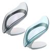 2pcs Bar Soap Holder for Shower Soap Drain Tray Draining Soap Tray Bathroom Soap Rest Bathroom Soap Dish Kitchen Soap Tray Soap Dispenser Kitchen Soap Shelf Organizer Sink Abs view 1