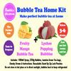 Fruity Mango with Lychee Popping Bobas Bubble Tea Kit 3 to 6 Drinks view 2