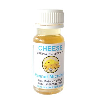 Vegetal Rennet Microbial 10ml - Enough for 8 Gallons of Milk