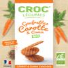 CROC' LEGUMES Authentic French Waffle Organic Crackers Snack, Carrot & Cumin Flavor, Made with 40% Vegetable, Natural Ingredients, Pack of 6 x 40g Boxes view 2