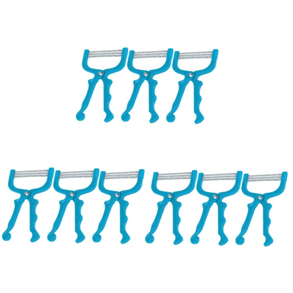 Beaupretty 9pcs Portable Body Hair Remover Facial Hair Epilator Skin Care Tool for Eyebrow Threader and Lip Spring Manual Epilator