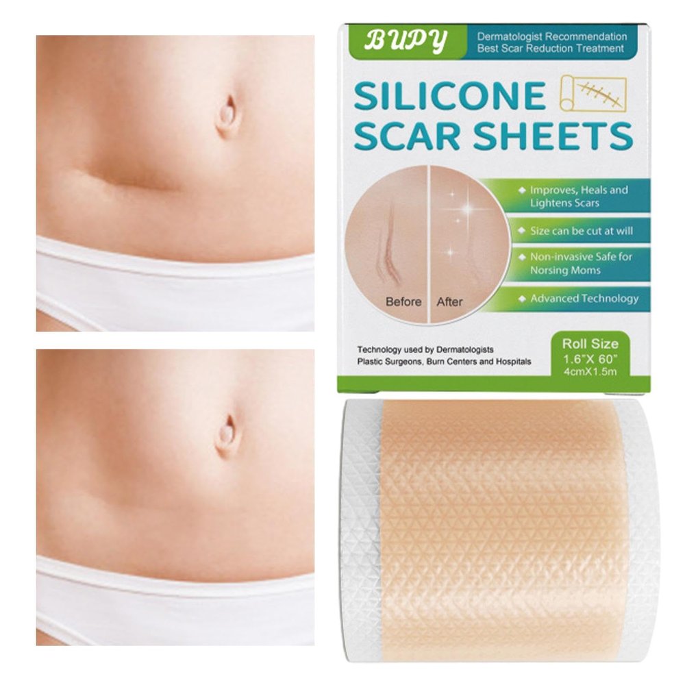 JINGAN Scar Stickers | Soft and Flexible Silicone Scar Removing Tapes,Tummy Tuck Scars Removal Sheets for Traveling, Beach Vacation, Business Trips, Home, Working