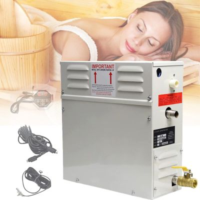 JINGEDD Commercial Sauna Steam,220v 380v 3kw/4.5kw/6kw/9kw Steam Generator Sauna Steam Bath Machine for Home Sauna Room Spa With Digital Controller,Temperature Settings Of 25  C-55  C,220V-6000W