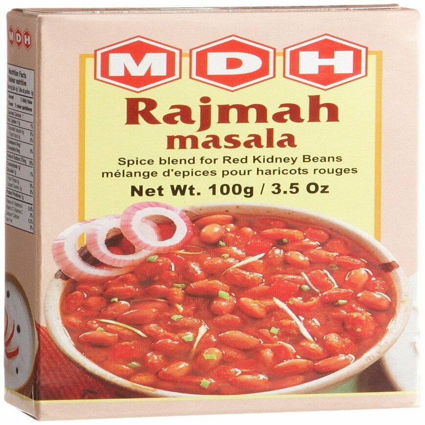 MDH Various Seasoning Masala Powder - A Mixture of Spices Adds Taste - Aromatic & Enhances the flavor of the meal -Simplifies & Speeds Up The Cooking Process (Rajmah Masala 100g, 3)