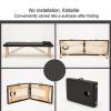Adjustable Massage Table, Professional Massage Table Foldable Massage Bed 3 Fold with High Density Sponge, Robust Beechwood Legs, with Waterproof Leather ( Color : Coffee color , Size : 186*70cm ) view 4
