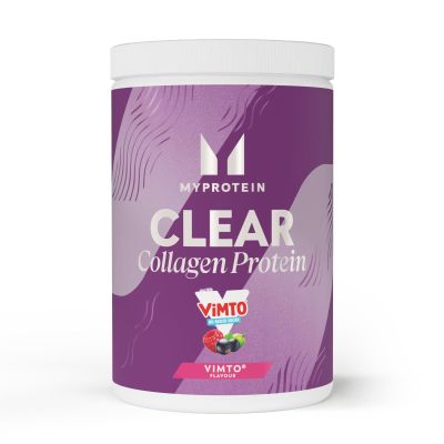 Myprotein Clear Collagen Protein Powder | Vimto - 30 Servings (720 g) | 20 g Hydrolysed Collagen Peptides | JuiceStyle Clear Protein Drink | Zero Fat & Sugar | Supports Muscle Growth & Skin Health