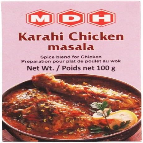 MDH Various Seasoning Masala Powder - A Mixture of Spices Adds Taste - Aromatic & Enhances the flavor of the meal -Simplifies & Speeds Up The Cooking Process (Karahi Chicken Masala 100g, 10)