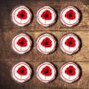PRECUT Poppy Cupcake Toppers, Poppy Flowers Edible Mini Discs - Wafer Card Cake Decorations (24) view 2