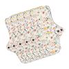 5pcs Washable Breathable Menstrual Pad,Cloth Pads Menstrual,Reusable Period Pads,Flower Pattern Super Absorbent Reusable Cotton Sanitary Pad Panty Liners (L) view 1