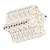 5pcs Washable Breathable Menstrual Pad,Cloth Pads Menstrual,Reusable Period Pads,Flower Pattern Super Absorbent Reusable Cotton Sanitary Pad Panty Liners (M) view 1