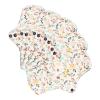 5pcs Washable Breathable Menstrual Pad,Cloth Pads Menstrual,Reusable Period Pads,Flower Pattern Super Absorbent Reusable Cotton Sanitary Pad Panty Liners (M) view 2