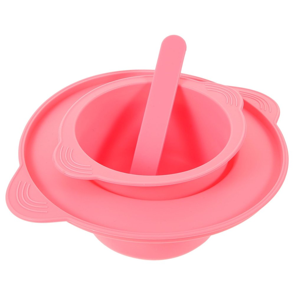 ABOOFAN 1set Nonstick Wax Melting Bowl Mixing Stick High Temperature Resistant Mixing Container for Beauty and Hairdressing
