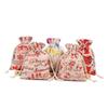 Christmas Decorations,50 Pcs Christmas Bag Craft Christmas Advent Calendar Bags Christmas Advent Bag Kids Decor Kids Calendar Drawstring Bags for Kids Wooden Clip Gift Bu view 1