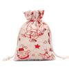 Christmas Decorations,50 Pcs Christmas Bag Craft Christmas Advent Calendar Bags Christmas Advent Bag Kids Decor Kids Calendar Drawstring Bags for Kids Wooden Clip Gift Bu view 2