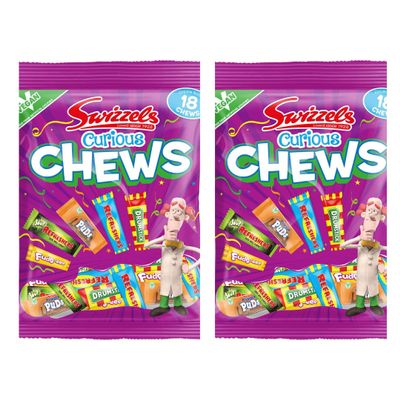 2 Pack x 171g - Matlow Curious Chews 171g - 18 Chews (Approx.) - Sweetess Mix Favourites - Suitable For Vegans - Delicious Special For Tasty And Twisty Treat Gift - Favourite Sweetss