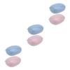 Cabilock 6pcs Stylish Soap Stand Bathroom Soap Drain Case for Home Blue Container Tray for Travel Box Holder Travel Dish view 1