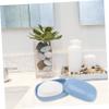 Cabilock 6pcs Stylish Soap Stand Bathroom Soap Drain Case for Home Blue Container Tray for Travel Box Holder Travel Dish view 3