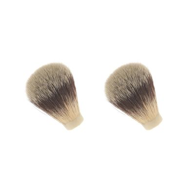 2 Set of Nylon Shaving Brush Knot for Men Salon Hair Ramoval Cutting Dust Cleansing 2.0x6 cm