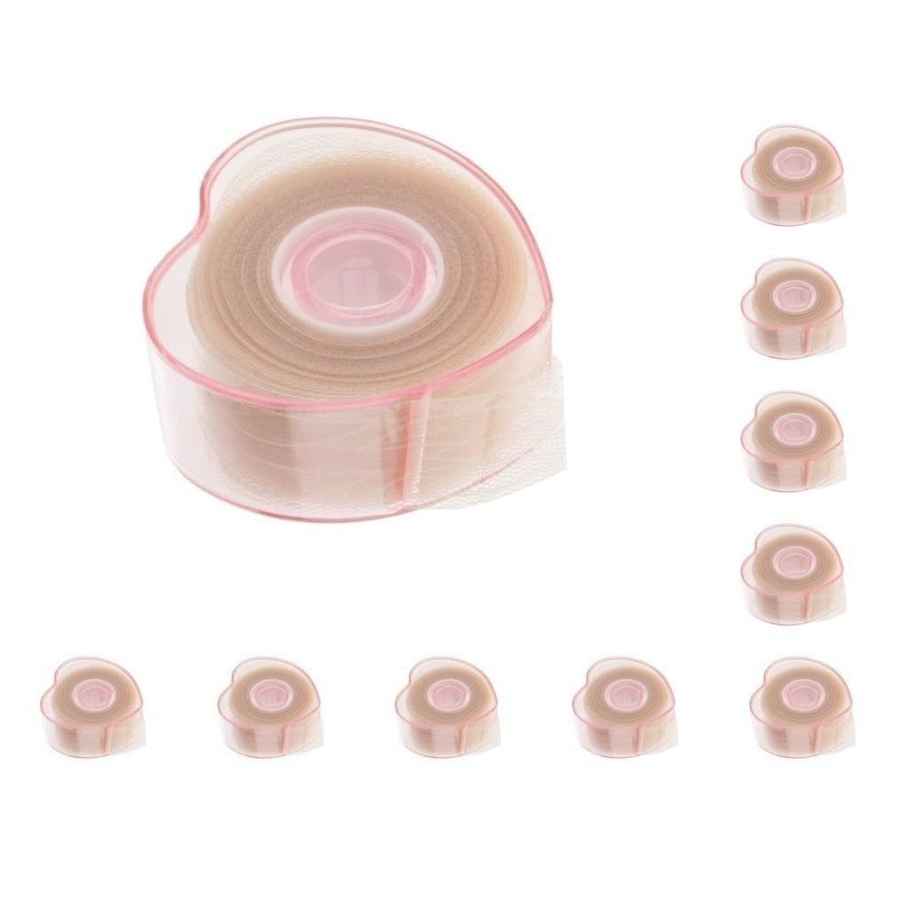10 Set of 1 Roll Invisible Fiber Double Eyelid Lift Strips Tape Glue Adhesive Stickers 03