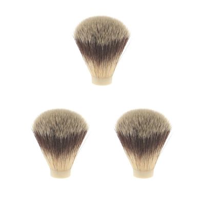3 Set of Nylon Shaving Brush Knot for Men Salon Hair Ramoval Cutting Dust Cleansing 1.8x6 cm