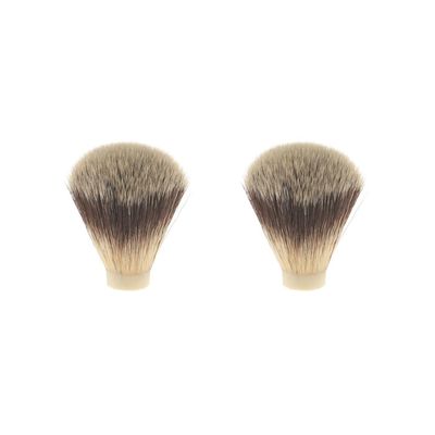2 Set of Nylon Shaving Brush Knot for Men Salon Hair Ramoval Cutting Dust Cleansing 1.8x6 cm